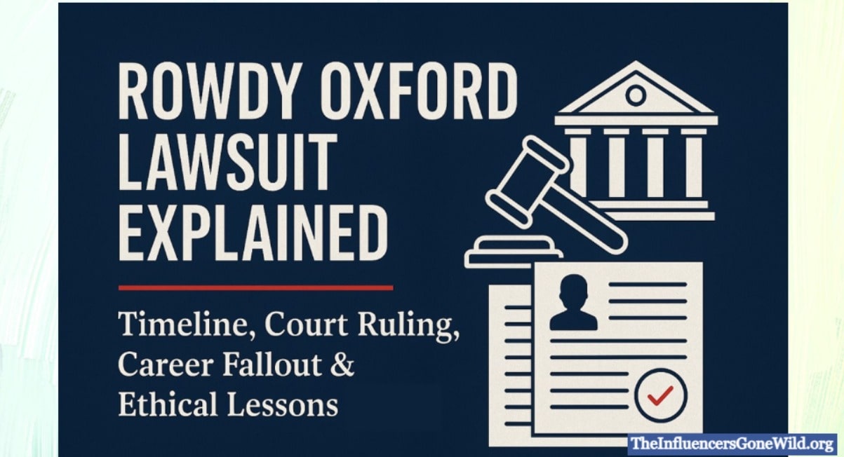 Rowdy Oxford Lawsuit: Timeline, Allegations, and Impact