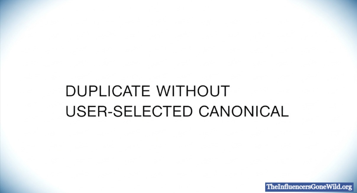 What Does Duplicate Without User-Selected Canonical Mean