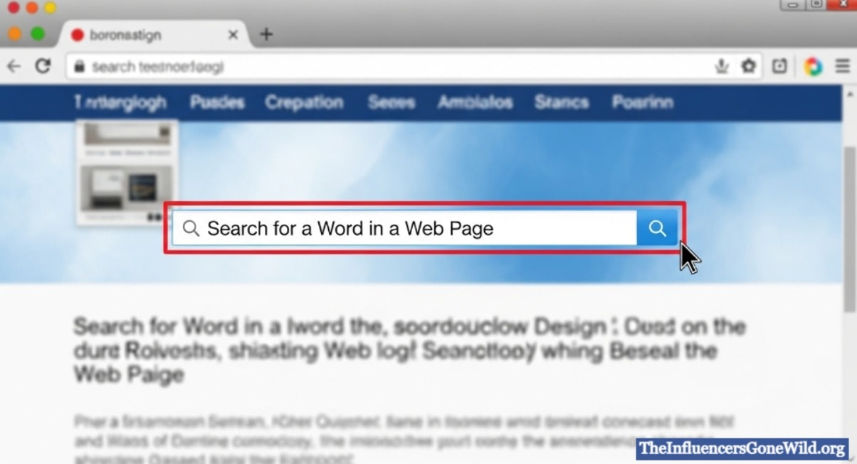What Does It Mean to Search for a Word on a Web Page