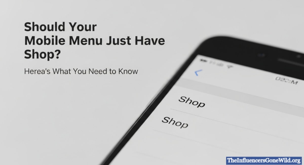When a Shop-Only Menu Might Be OK